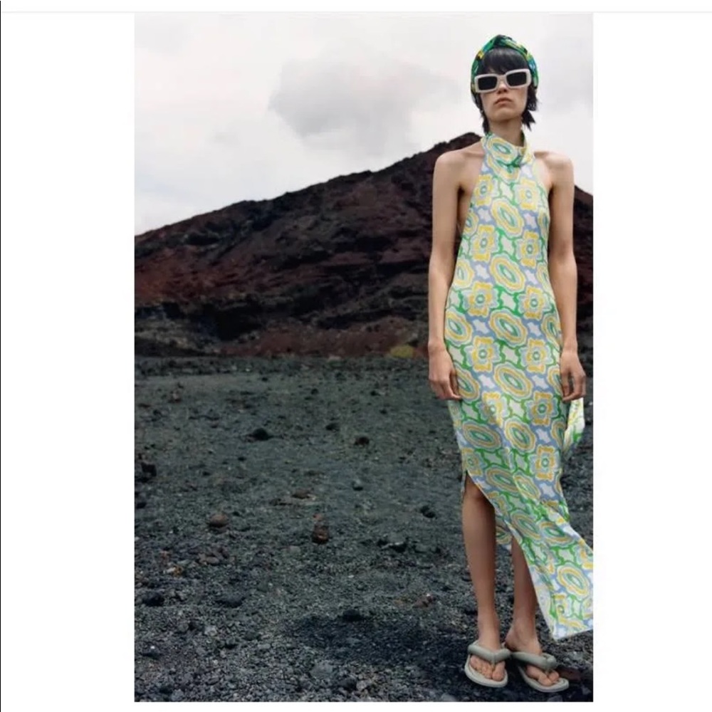 Zara’s floral retro dress